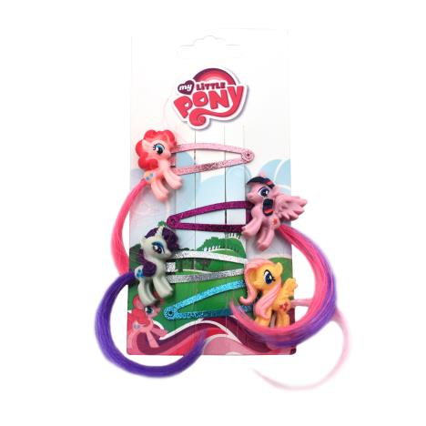 My Little Pony Hair Clips with Fake Hair Set of 4 £5.99